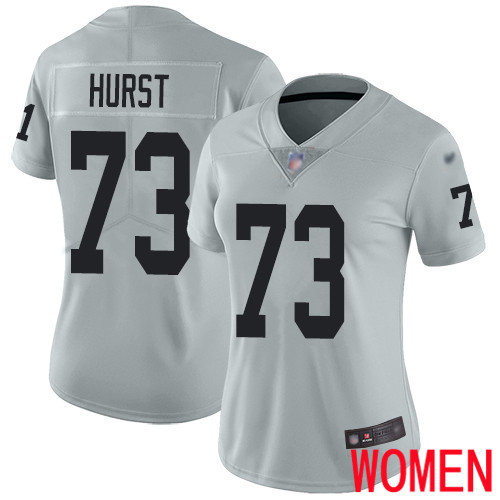 Oakland Raiders Limited Silver Women Maurice Hurst Jersey NFL Football #73 Inverted Legend Jersey->youth nfl jersey->Youth Jersey